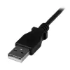StarTech.com 2 m Mini USB laidas – A į apatinį kampinį Mini B, 2 m, USB A, Mini-USB B, USB 2.0, 0,48 Gbit/s, juodas