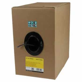 StarTech.com Cat 5e eterneto kabelio ritė - 1000 pėd. (304,8 m) - vientisas - CMR klasės - juodas - atitinka TAA