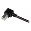 StarTech.com 1 m USB 2.0 A į dešinį kampą B laidas - M/M