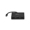 StarTech.com 3 prievadų kelių monitorių adapteris – Mini DisplayPort į DisplayPort MST šakotuvas, du 4K 30 Hz ir vienas 1080p – vaizdo skirstytuvas išplėstiniam darbalaukio režimui (tik Windows) – mDP 1.2 į 3x DP