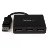 “StarTech.com” 3 prievadų kelių monitorių adapteris – DisplayPort 1.2 MST šakotuvas dviem 4K 30 Hz ir 1x 1080p – vaizdo skirstytuvas išplėstiniam darbalaukio režimui tik Windows kompiuteriuose – DP prie 3x DP monitorių