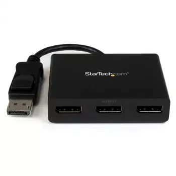 “StarTech.com” 3 prievadų kelių monitorių adapteris – DisplayPort 1.2 MST šakotuvas dviem 4K 30 Hz ir 1x 1080p – vaizdo skirstytuvas išplėstiniam darbalaukio režimui tik Windows kompiuteriuose – DP prie 3x DP monitorių