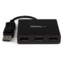 “StarTech.com” 3 prievadų kelių monitorių adapteris – DisplayPort 1.2 MST šakotuvas dviem 4K 30 Hz ir 1x 1080p – vaizdo skirstytuvas išplėstiniam darbalaukio režimui tik Windows kompiuteriuose – DP prie 3x DP monitorių