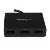“StarTech.com” 3 prievadų kelių monitorių adapteris – DisplayPort 1.2 MST šakotuvas dviem 4K 30 Hz ir 1x 1080p – vaizdo skirstytuvas išplėstiniam darbalaukio režimui tik Windows kompiuteriuose – DP prie 3x DP monitorių