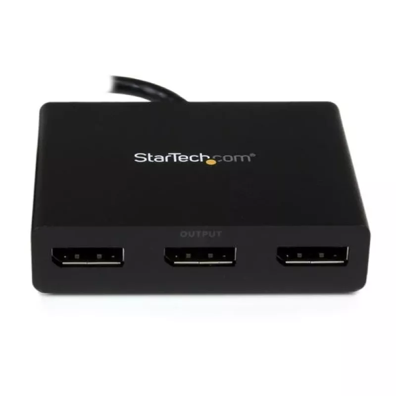 “StarTech.com” 3 prievadų kelių monitorių adapteris – DisplayPort 1.2 MST šakotuvas dviem 4K 30 Hz ir 1x 1080p – vaizdo skirstytuvas išplėstiniam darbalaukio režimui tik Windows kompiuteriuose – DP prie 3x DP monitorių