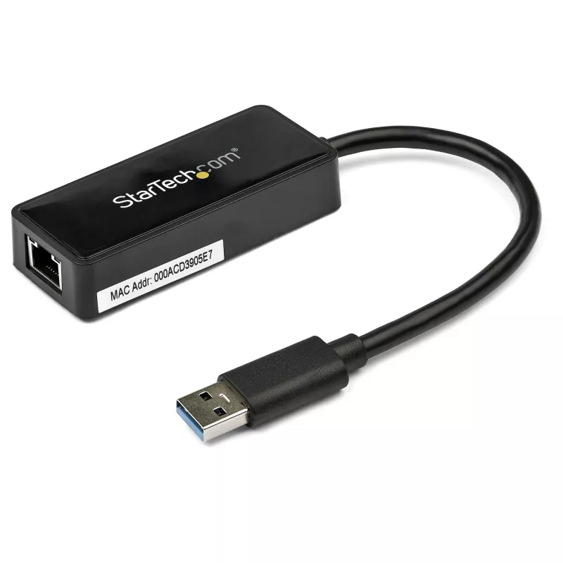StarTech.com USB 3.0 į Gigabit Ethernet adapteris NIC su USB prievadu - juodas