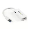 StarTech.com USB 3.0 prie Gigabitinio eterneto tinklo adapteris su USB prievadu – baltas