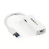 StarTech.com USB 3.0 prie Gigabitinio eterneto tinklo adapteris su USB prievadu – baltas