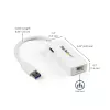 StarTech.com USB 3.0 prie Gigabitinio eterneto tinklo adapteris su USB prievadu – baltas