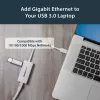 StarTech.com USB 3.0 prie Gigabitinio eterneto tinklo adapteris su USB prievadu – baltas