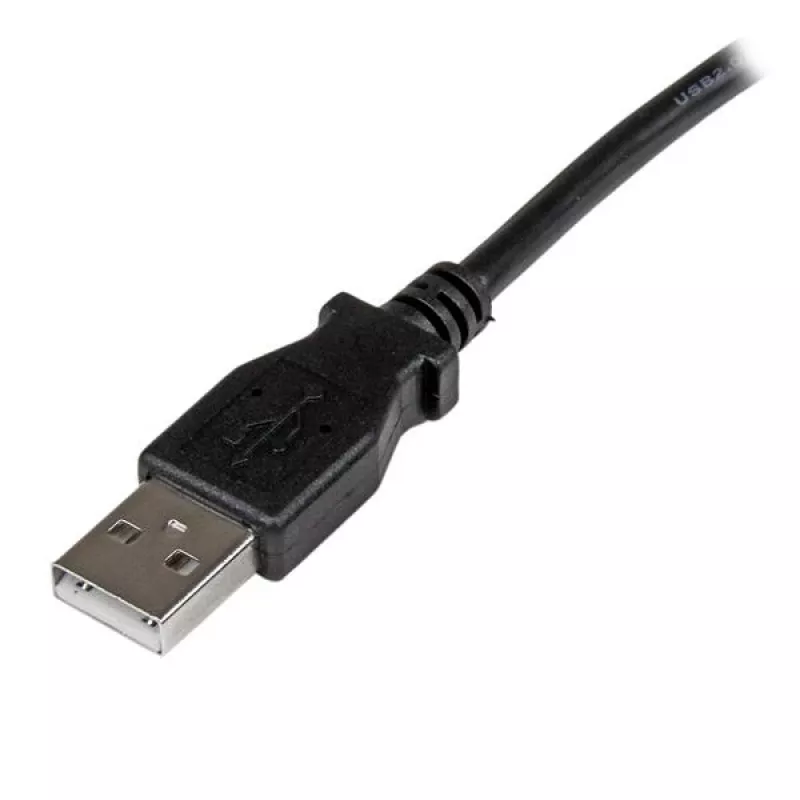 StarTech.com 1 m USB 2.0 A į kairę lenktas B laidas - V/V