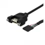 “StarTech.com” 3 pėdų skydelyje montuojamas USB laidas - USB A į pagrindinės plokštės jungties laidą F/F