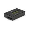 StarTech.com 1:1 autonominis standžiųjų diskų kopijuoklis ir trintuvas, SATA HDD/SSD disko klonavimo ir trynimo įrenginys, LCD ekranas, atitinka TAA, nepriklauso nuo OS
