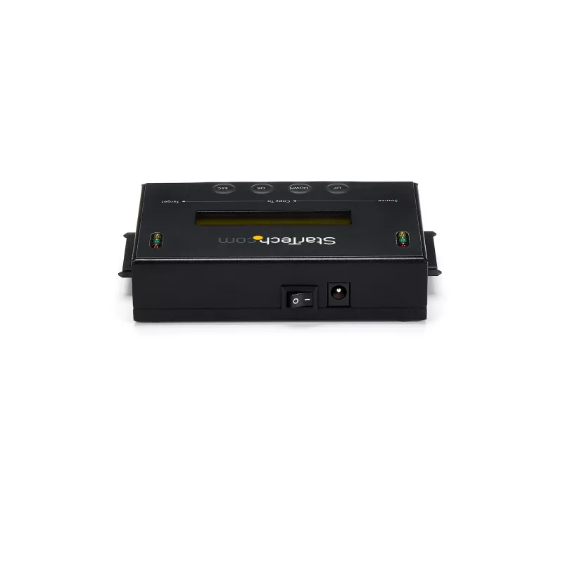 StarTech.com 1:1 autonominis standžiųjų diskų kopijuoklis ir trintuvas, SATA HDD/SSD disko klonavimo ir trynimo įrenginys, LCD ekranas, atitinka TAA, nepriklauso nuo OS