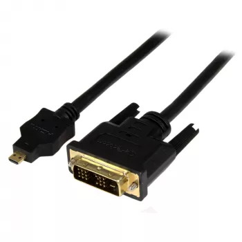 StarTech.com 2 m (6 pėd.) Micro HDMI į DVI kabelis - Micro HDMI į DVI adapterio kabelis - Micro HDMI Type-D įrenginys prie DVI-D Single Link monitoriaus/ekrano/projektoriaus vaizdo keitiklio laidas - patvarus