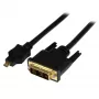 StarTech.com 2 m (6 pėd.) Micro HDMI į DVI kabelis - Micro HDMI į DVI adapterio kabelis - Micro HDMI Type-D įrenginys prie DVI-D Single Link monitoriaus/ekrano/projektoriaus vaizdo keitiklio laidas - patvarus