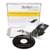 StarTech.com 4 prievadų PCI Express (PCIe) SuperSpeed USB 3.0 plokštės adapteris su 2 skirtaisiais 5 Gb/s kanalais – UASP – SATA / LP4 maitinimas