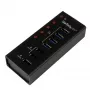 “StarTech.com” 4 prievadų USB 3.0 šakotuvas su 3 specialiais USB įkrovimo prievadais (2 x 1A ir 1 x 2A) – prie sienos tvirtinamas metalinis korpusas~4 prievadų USB 3.0 šakotuvas (5 Gbps) su 3 specialiais USB įkrovimo prievadais (2 x 1A ir 1 x 2A) – prie sienos tvirtinamas metalinis korpusas