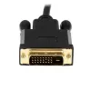 StarTech.com 3 pėdų (1 m) DisplayPort į DVI laidas – 1080p vaizdo – Aktyvus DisplayPort į DVI adapterio laidas – DisplayPort į DVI-D laido keitiklis Single Link – DP 1.2 į DVI monitoriaus laidas
