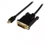StarTech.com 6 pėdų (1,8 m) Mini DisplayPort į DVI kabelis – aktyvus Mini DP į DVI adapterio kabelis – 1080p vaizdo įrašas – mDP 1.2 į DVI-D vienos jungties – mDP arba Thunderbolt 1/2 Mac/PC prie DVI monitoriaus