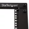 StarTech.com 4 stulpų 42U mobilus atviro rėmo serverių stovas, keturių stulpų 19 colių tinklo stovas su ratukais, riedantis stovas su reguliuojamu gyliu kompiuterinei/AV/duomenų/IT įrangai – ratukai, niveliavimo kojelės arba tvirtinimas prie grindų