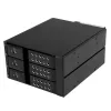 StarTech.com 3 vietų aliuminio nepadėklinė karšto keitimo mobili dėtuvė galinė plokštė 3,5 inch SAS II / SATA III – 6 Gbps kietiesiems diskams