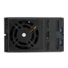 StarTech.com 3 vietų aliuminio nepadėklinė karšto keitimo mobili dėtuvė galinė plokštė 3,5 inch SAS II / SATA III – 6 Gbps kietiesiems diskams