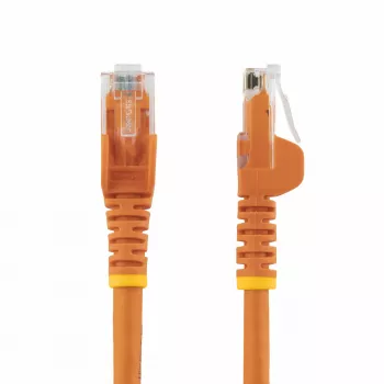 StarTech.com 3 m CAT6 Ethernet kabelis – oranžinis CAT 6 Gigabit Ethernet laidas – 250 MHz 100 W PoE RJ45 UTP tinklo / pataisų laidas be užkabinimų, su įtempimo sumažinimu, individualiai patikrintas