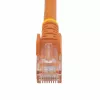 StarTech.com 3 m CAT6 Ethernet kabelis – oranžinis CAT 6 Gigabit Ethernet laidas – 250 MHz 100 W PoE RJ45 UTP tinklo / pataisų laidas be užkabinimų, su įtempimo sumažinimu, individualiai patikrintas