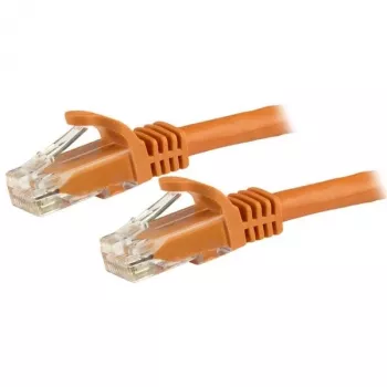 StarTech.com 5 m CAT6 eterneto kabelis - oranžinis CAT 6 Gigabit Ethernet laidas - 250 MHz 100 W PoE RJ45 UTP tinklo / komutacinis kabelis be užkabinimų su įtempimo sumažinimu, individualiai patikrintas