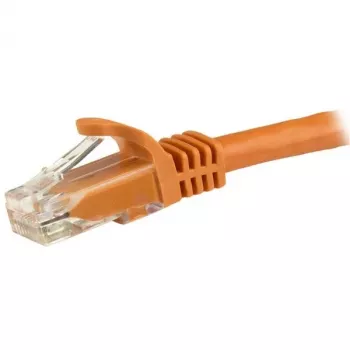 StarTech.com 5 m CAT6 eterneto kabelis - oranžinis CAT 6 Gigabit Ethernet laidas - 250 MHz 100 W PoE RJ45 UTP tinklo / komutacinis kabelis be užkabinimų su įtempimo sumažinimu, individualiai patikrintas