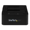 StarTech.com dviejų lizdų USB 3.0 / eSATA į SATA standžiųjų diskų dokinė stotelė, USB standžiųjų diskų dokas, išorinė 2,5/3,5 colių SATA I/II/III SSD/HDD dokinė stotelė, karšto keitimo standžiųjų diskų lizdai, viršuje įkraunama