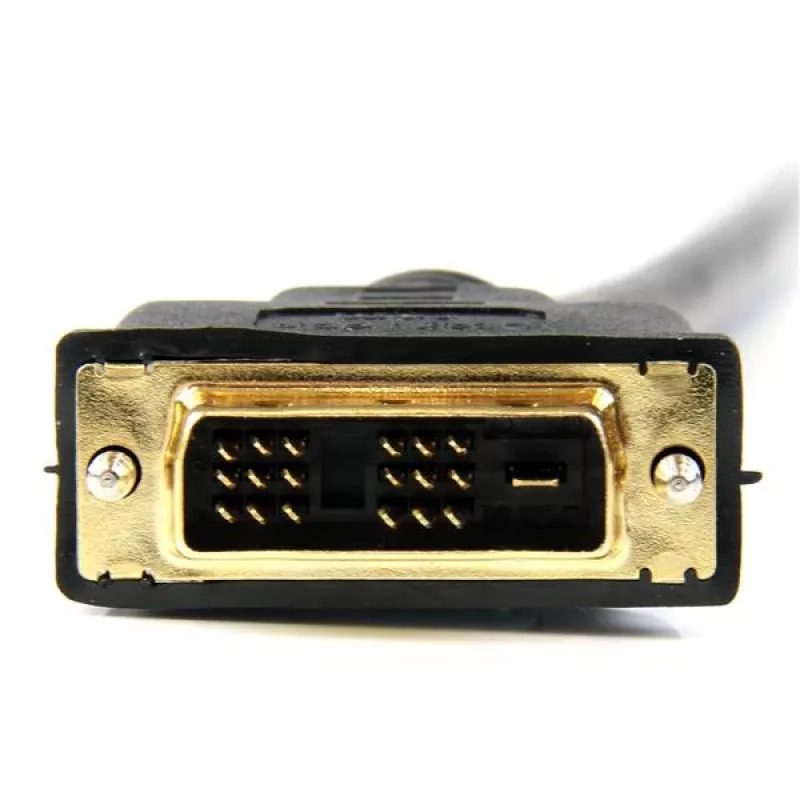 StarTech.com 0,5 m HDMI® į DVI-D kabelis - V/V, 0,5 m, HDMI, DVI-D, auksinė, juoda, polivinilchloridas (PVC)