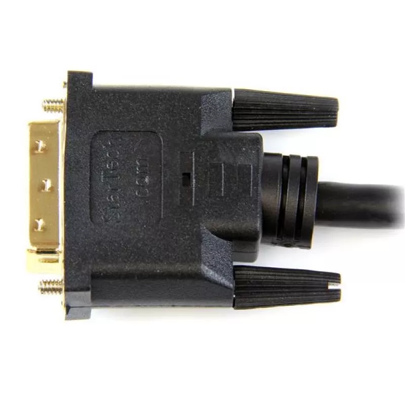 StarTech.com 0,5 m HDMI® į DVI-D kabelis - V/V, 0,5 m, HDMI, DVI-D, auksinė, juoda, polivinilchloridas (PVC)