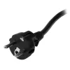 StarTech.com 2 m (6 pėdų) kompiuterio maitinimo laidas, 16AWG, EU Schuko į C19, 16A 250V, juodas pakaitinis kintamosios srovės maitinimo laidas, spausdintuvo maitinimo laidas, kompiuterio maitinimo šaltinio kabelis, monitoriaus maitinimo kabelis – UL sąraše