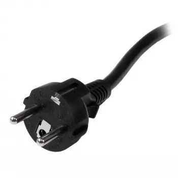StarTech.com 2 m (6 pėdų) kompiuterio maitinimo laidas, 16AWG, EU Schuko į C19, 16A 250V, juodas pakaitinis kintamosios srovės maitinimo laidas, spausdintuvo maitinimo laidas, kompiuterio maitinimo šaltinio kabelis, monitoriaus maitinimo kabelis – UL sąraše