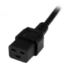 StarTech.com 2 m (6 pėdų) kompiuterio maitinimo laidas, 16AWG, EU Schuko į C19, 16A 250V, juodas pakaitinis kintamosios srovės maitinimo laidas, spausdintuvo maitinimo laidas, kompiuterio maitinimo šaltinio kabelis, monitoriaus maitinimo kabelis – UL sąraše