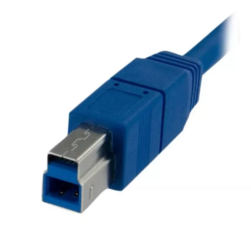 StarTech.com 1 m SuperSpeed USB 3.0 laidas A į B – M/M, 1 m, USB A, USB B, USB 3.2 Gen 1 (3.1 Gen 1), Kištukas/Kištukas, Mėlynas