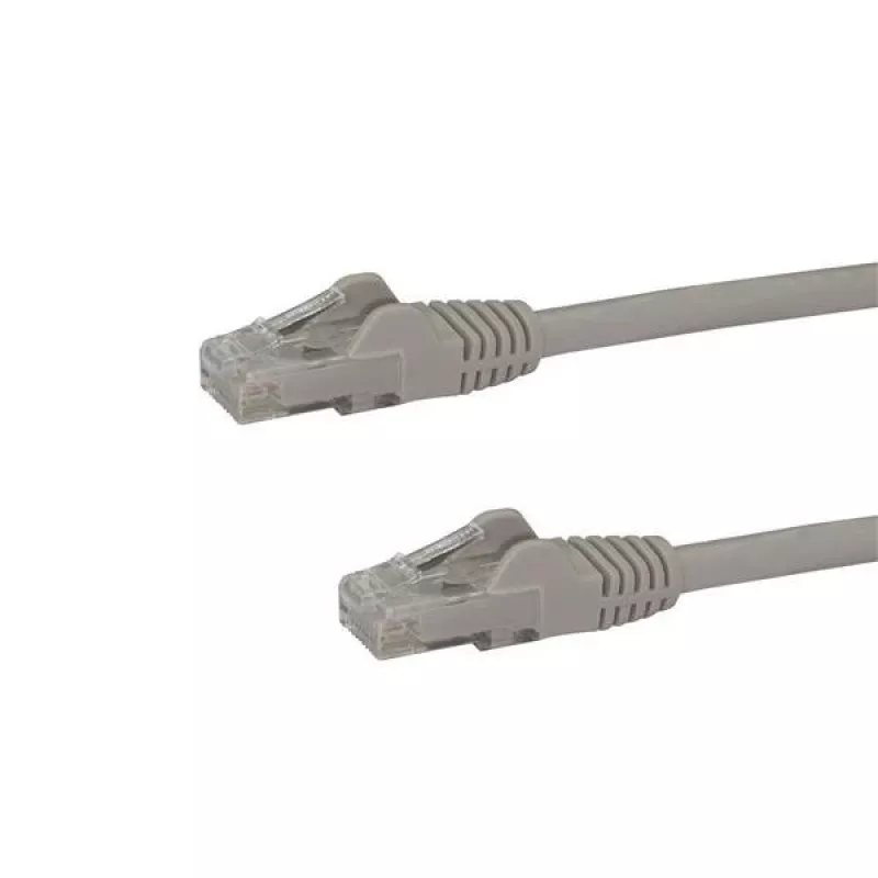StarTech.com 1m CAT6 eterneto kabelis - pilkas CAT 6 gigabitinio eterneto laidas - 250 MHz 100W PoE RJ45 UTP tinklo / komutacinis kabelis be užkabinimo su įtempimo sumažinimu, individualiai išbandytas