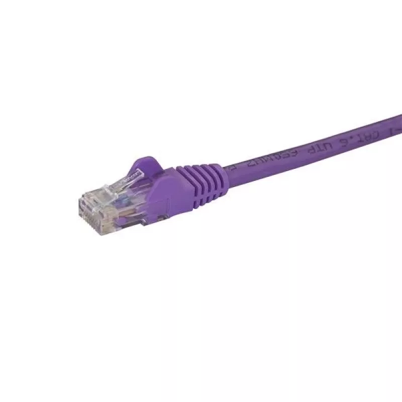 StarTech.com 2 m CAT6 eterneto kabelis - violetinis CAT 6 Gigabit eterneto laidas -250MHz 100W PoE RJ45 UTP tinklo / komutacinis kabelis, nesipainiojantis, su apsauga nuo lenkimo, individualiai patikrintas