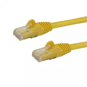 StarTech.com 2 m CAT6 eterneto kabelis - geltonas CAT 6 Gigabit Ethernet laidas - 250 MHz 100 W PoE RJ45 UTP tinklo / komutacinis kabelis be kliūčių su įtempimo sumažinimu, individualiai patikrintas