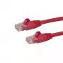 StarTech.com 2 m CAT6 eterneto kabelis - raudonas CAT 6 Gigabitinio eterneto laidas - 250 MHz 100 W PoE RJ45 UTP tinklo / komutacinis kabelis, nesikabinantis, su įtempimo sumažinimu, individualiai tikrintas