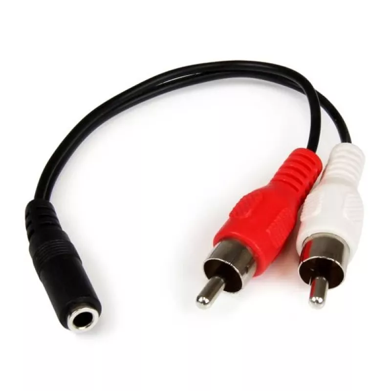 StarTech.com 6 colių stereo garso kabelis – 3,5 mm lizdas į 2x RCA kištuką