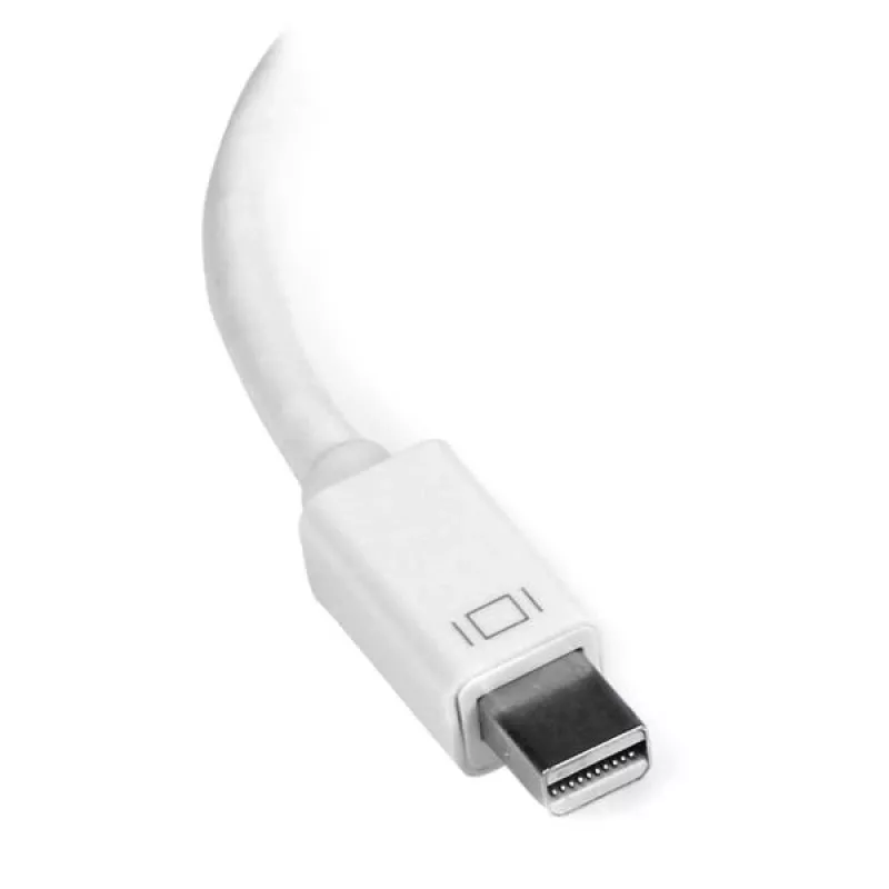 StarTech.com Mini DisplayPort į HDMI adapteris – aktyvus mDP į HDMI vaizdo keitiklis – 4K 30 Hz – Mini DP arba Thunderbolt 1/2 Mac/PC prie HDMI monitoriaus/TV/ekrano – mDP 1.2 į HDMI adapterio laidas – baltas