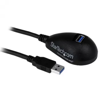StarTech.com 5 pėdų juodas stalinis SuperSpeed USB 3.0 ilgintuvas - nuo A iki A, vyriška/moteriška jungtis