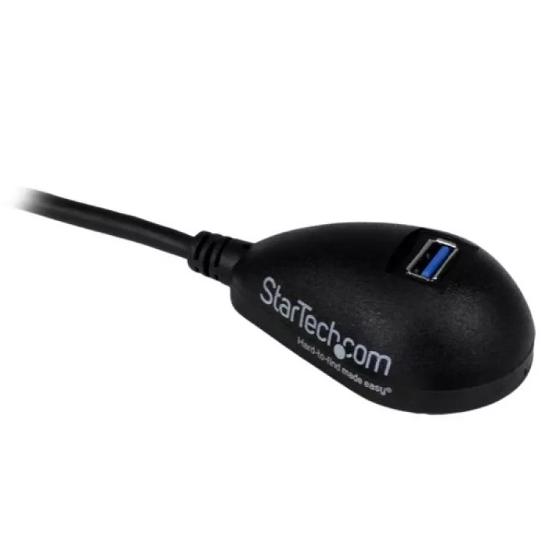 StarTech.com 5 pėdų juodas stalinis SuperSpeed USB 3.0 ilgintuvas - nuo A iki A, vyriška/moteriška jungtis