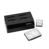 StarTech.com 4 vietų USB 3.0 – SATA standžiųjų diskų prijungimo stotelė, USB standžiųjų diskų dokas, išorinė 2,5/3,5 col. SATA III SSD/HDD prijungimo stotelė, karšto keitimo diskų vieta, viršutinio įkrovimo