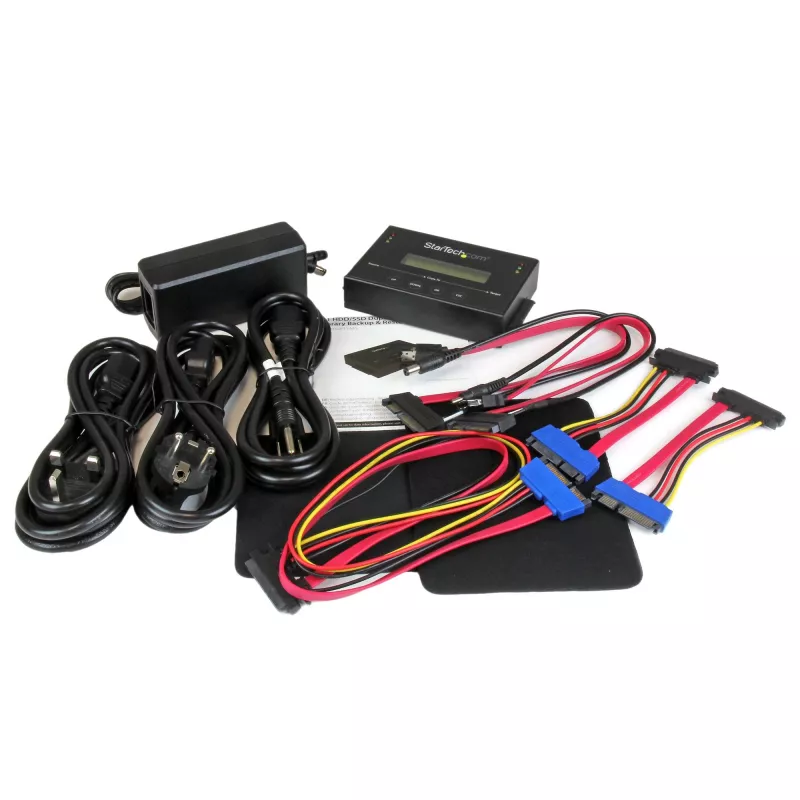 StarTech.com 1:1 Standalone Hard Drive Duplicator su Disk Image Manager For Backup and Restore, Store Several Disk Images on one 2.5/3.5 inch SATA Drive, HDD/SSD Cloner, No PC Required