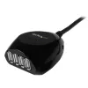 StarTech.com 15 m USB 2.0 aktyvusis kabelis su 4 prievadų šakotuvu, USB 2.0, 480 Mbit/s, juodas, 15 m, 110–240 V, 5 V