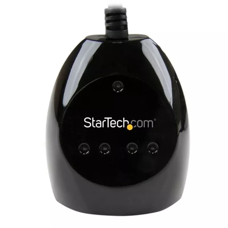 StarTech.com 15 m USB 2.0 aktyvusis kabelis su 4 prievadų šakotuvu, USB 2.0, 480 Mbit/s, juodas, 15 m, 110–240 V, 5 V